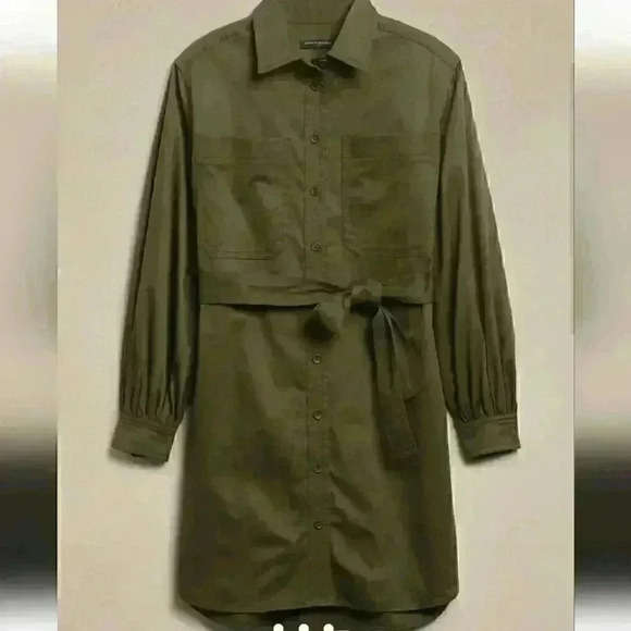 Banana Republic Twill Mini Shirtdress - Picture 2 of 8